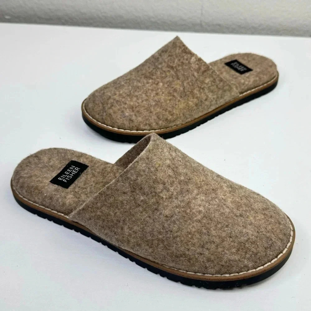 Eileen Fisher Tan Women's Slippers